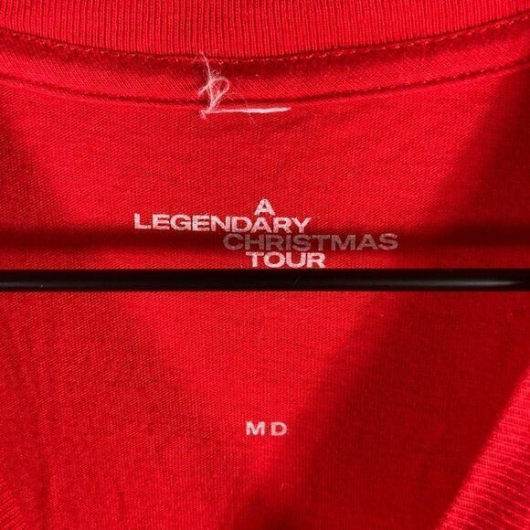 John Legend Sounds of the Holiday Christmas Shirt Unisex Size Medium Concert Red - Picture 4 of 10